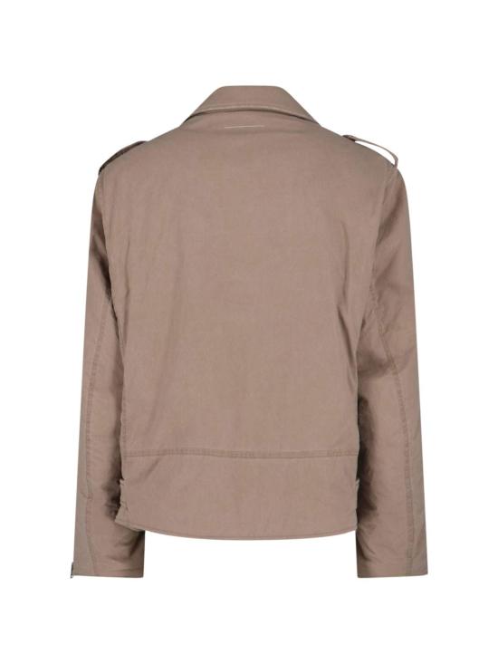  MM6 메종마르지엘라 바이커 자켓 Mm6 메종 마르지엘라 바이커 재킷 베이지 - MM6 MAISON MARGIELA