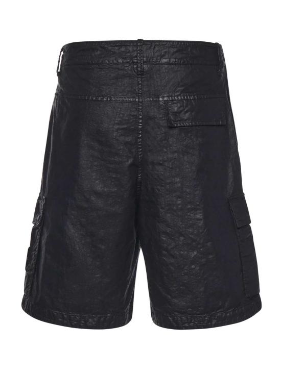  스톤 아일랜드 숏팬츠 나일론 카고 버뮤다 반바지 블랙 - STONE ISLAND