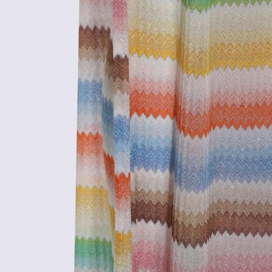  미소니 팔라초 팬츠 미쏘니 멀티컬러 비스코스  레드 - MISSONI
