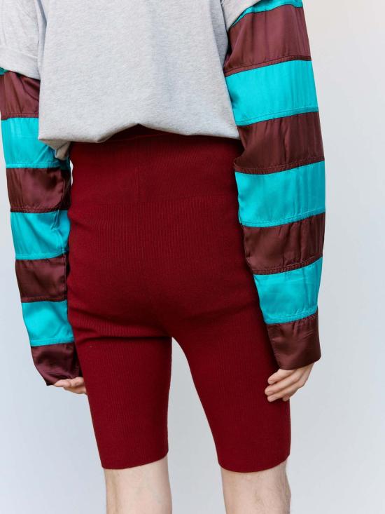  드리스 반 노튼 숏팬츠 Dries Van Noten Moray 쇼츠 보르도 - DRIES VAN NOTEN