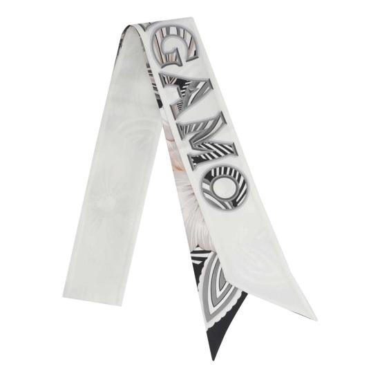  살바토레 페라가모 머플러/스카프 Ferragamo Brezza 프린트 반두 스카프 화이트