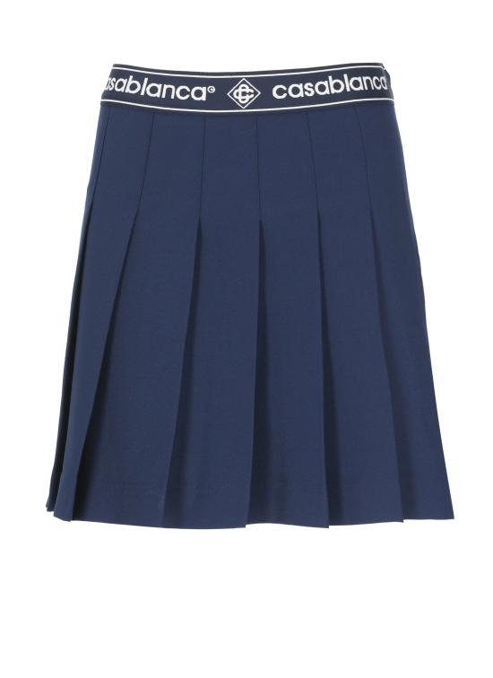 26SS 카사블랑카 미디 스커트 WSP26SK18801 WOOL BLEND Blue