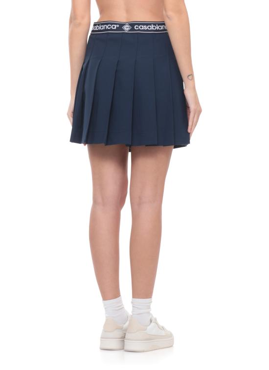 26SS 카사블랑카 미디 스커트 WSP26SK18801 WOOL BLEND Blue - CASABLANCA