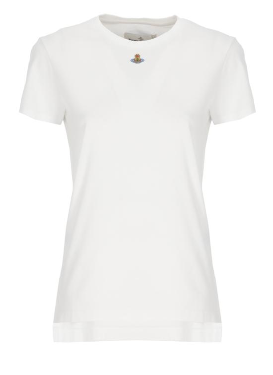 26SS 비비안웨스트우드 PERU 페루 ORB 반팔 티셔츠 3G010017 J001MA401 White