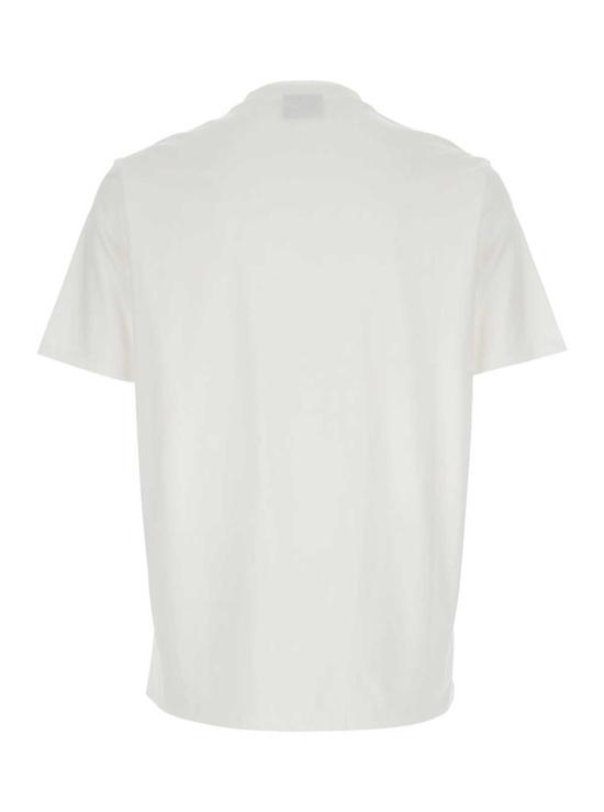  엠포리오 아르마니 반팔 티셔츠 로고 레터링 크루넥 티셔츠 화이트 - EMPORIO ARMANI