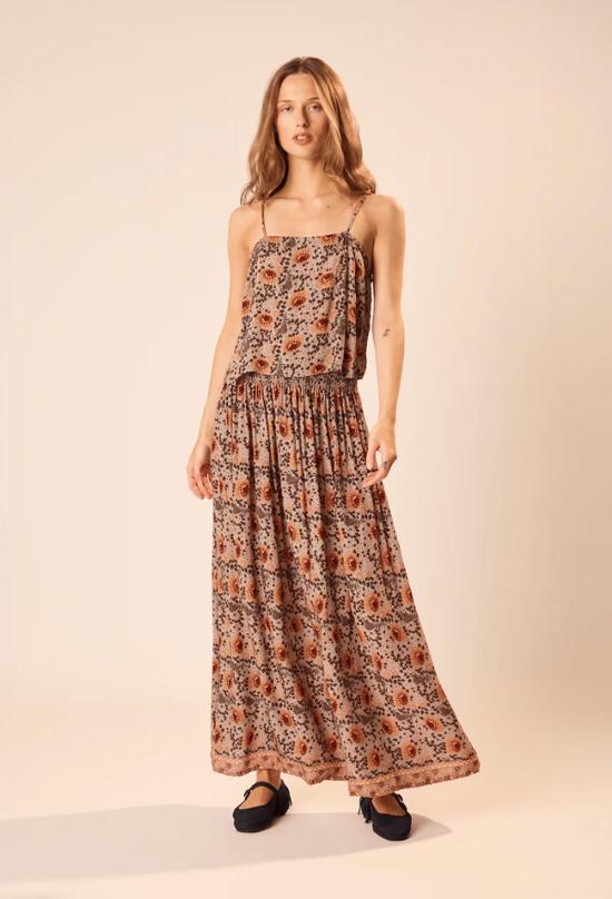  나탈리 마틴 롱 스커트 벨라 빈티지 플라워 스커트