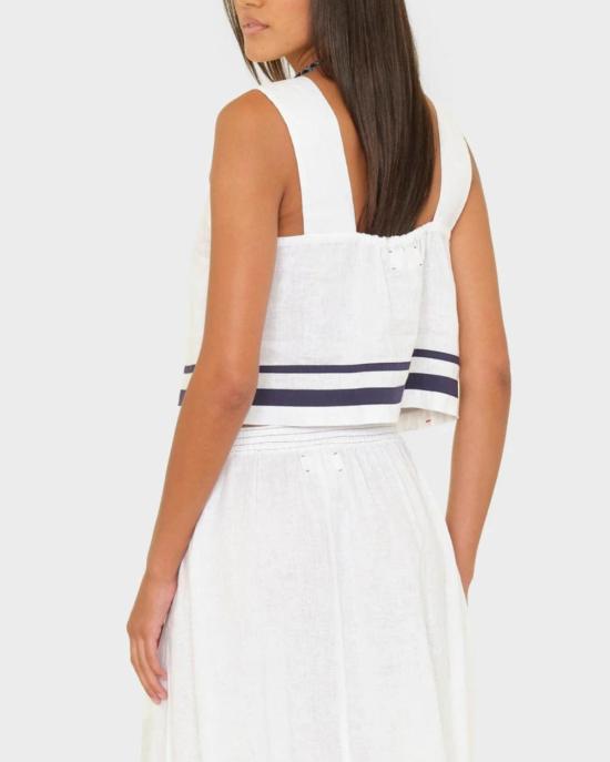  시레나 민소매 티셔츠 레니 탑 화이트 - XIRENA