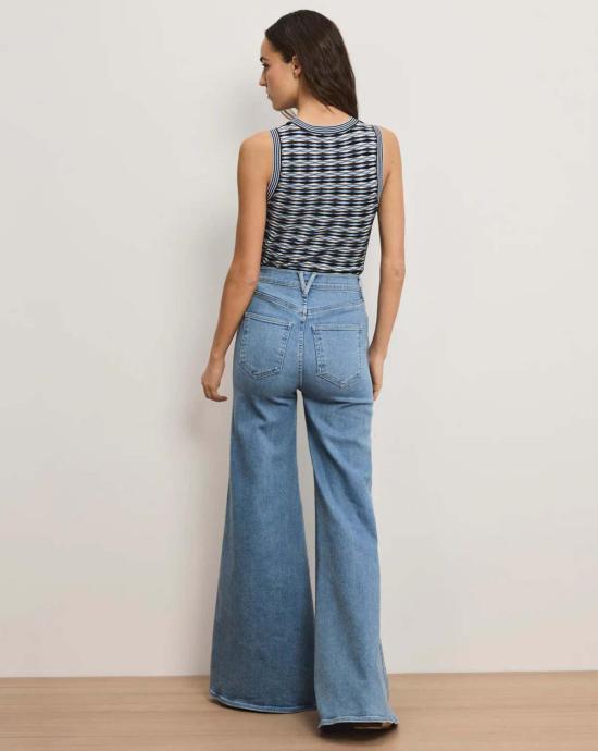  베로니카비어드 민소매 티셔츠 베로니카 비어드 크롭 제럴 니트 탱크 블루 제이 멀티 - VERONICA BEARD