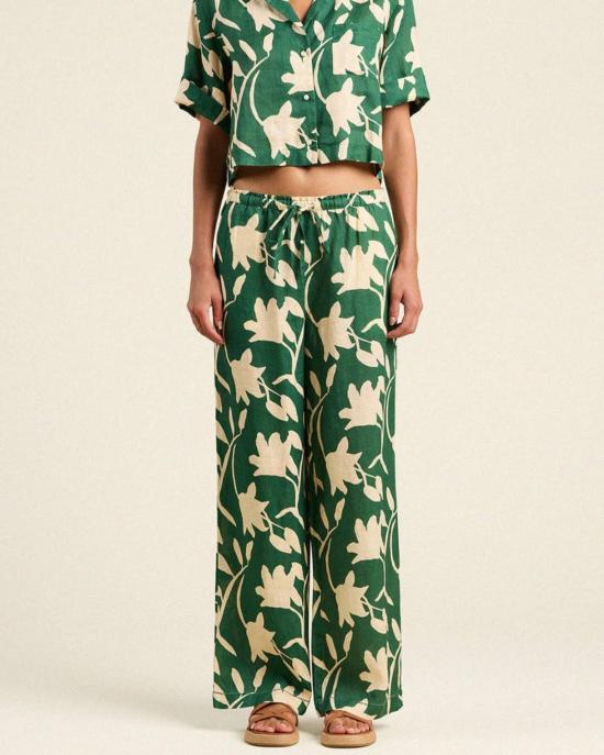  트로바타 스트레이트 팬츠 Trovata Vera 팬츠 마달레나 플로럴 - TROVATA