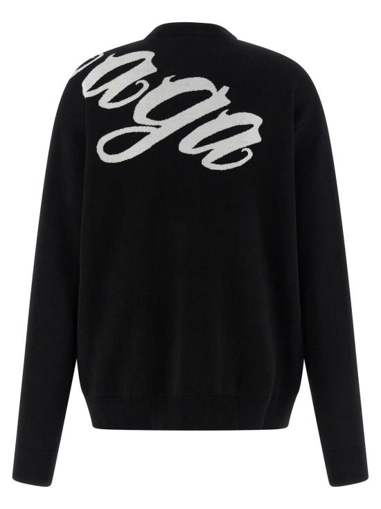  발렌시아가 스웨터 빅 B  화이트/블랙 - BALENCIAGA