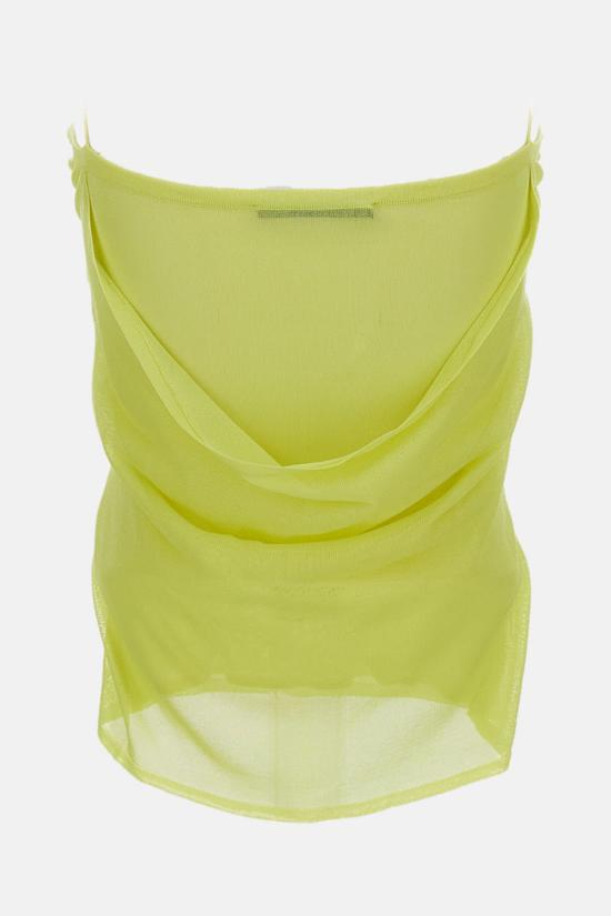  자크뮈스 민소매 티셔츠 라 마이유 플루메티스 탑 옐로우 - JACQUEMUS