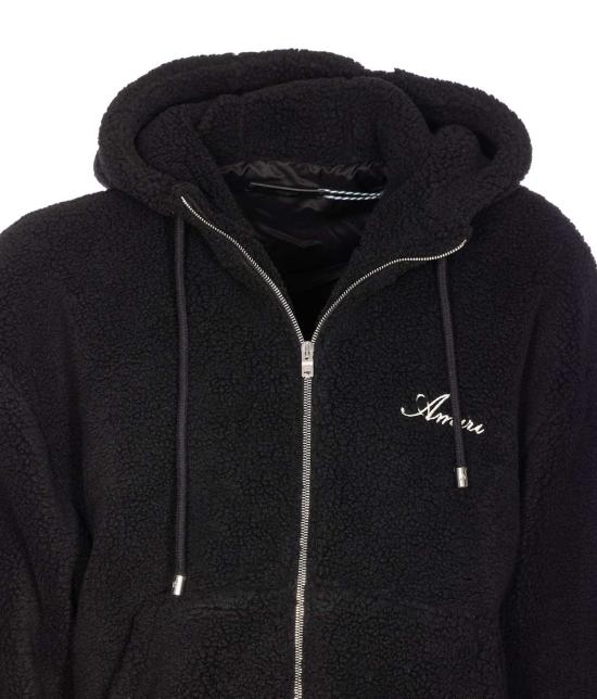  아미리 자켓 본즈 플리스 지퍼 후드티 블랙 - AMIRI