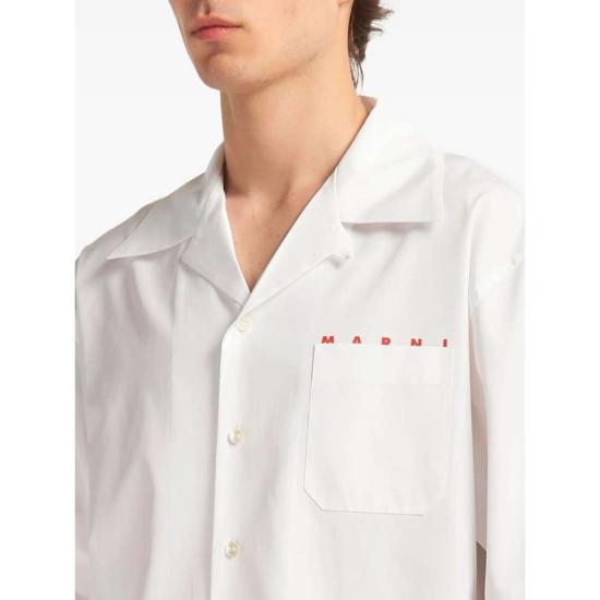  마르니 반팔 셔츠 화이트 - MARNI