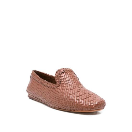  드래곤디퓨전 플랫 슈즈 드래곤 디퓨전 우븐  브라운 - DRAGON DIFFUSION