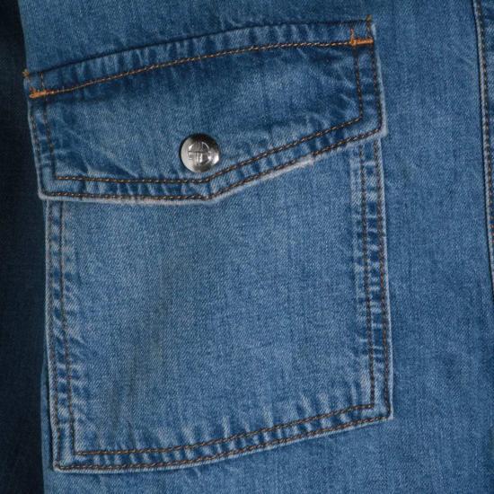  애니빙 데님 셔츠 아니네 빙 코튼 셔츠 블루 - ANINE BING