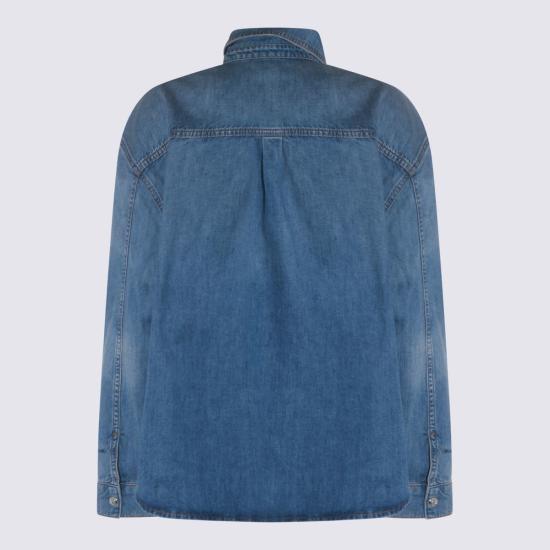  애니빙 데님 셔츠 아니네 빙 코튼 셔츠 블루 - ANINE BING