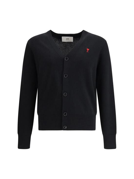  아미 가디건 Ami Alexandre Mattiussi Ami De Coeur 카디건 블랙