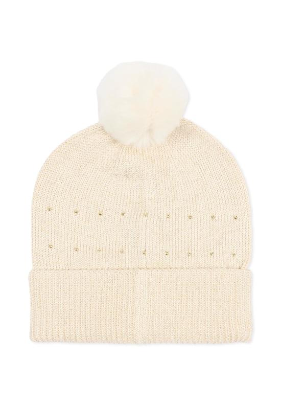  [키즈] 마이클 코어스 모자 로고가 있는 어린이용 금색 모자 - MICHAEL KORS