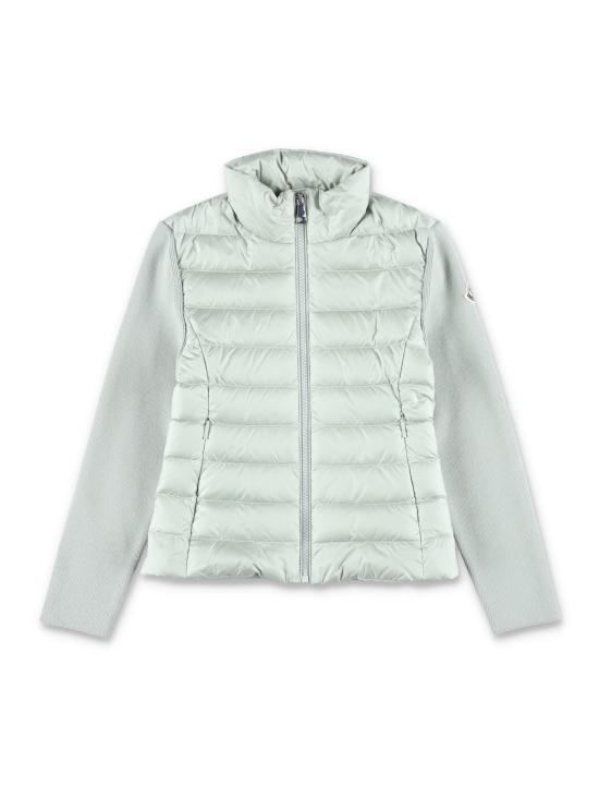  [키즈] 몽클레어 풀오버 키즈 패딩 앞면 울 가디건 그린