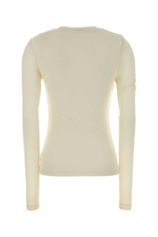  에이골디 반팔 티셔츠 아골드 스트레치 라이오셀 티셔츠 오트밀크 - AGOLDE