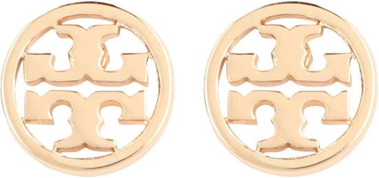 토리버치 이어링 토리 버치 밀러 로고 귀걸이 (골드) - TORY BURCH