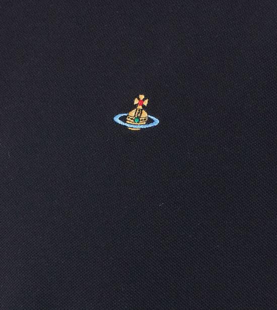  비비안웨스트우드 폴로 티셔츠 비비안 웨스트우드 클래식 오브 폴로 블랙 - VIVIENNE WESTWOOD