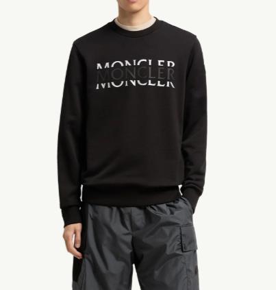 26SS 몽클레어 로고 코튼 저지 롱 슬리브 티셔츠 L10918G0000489AZY 999 - MONCLER