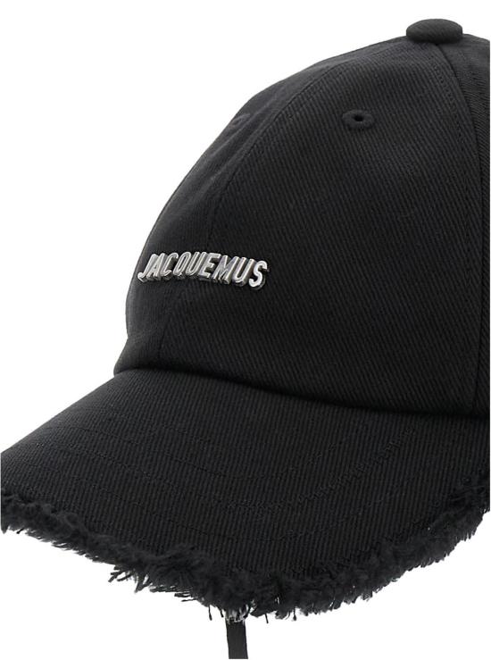  자크뮈스 모자 Jacquemus Le Casquette Artichaut 캡 블랙 - JACQUEMUS