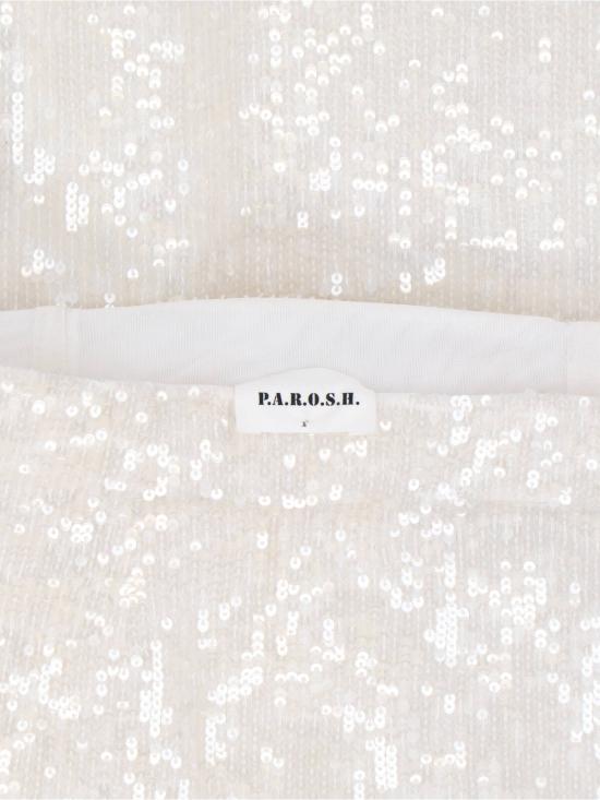 26SS 파로쉬 미디 스커트 D621538 001 White - PAROSH