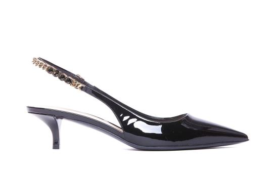  구찌 힐/펌프스 시뇨리아 슬링백 힐 네로네로