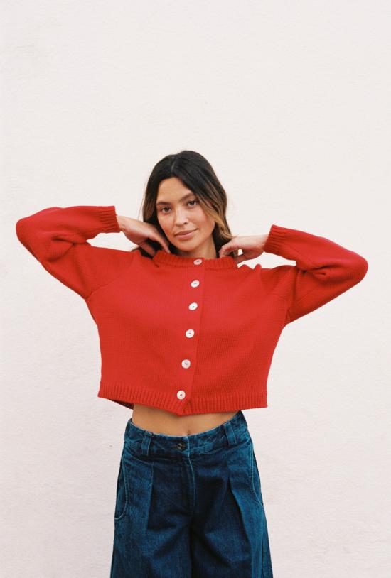  마리아 스탠리 가디건 청키 코튼 카디건 - MARIA STANLEY