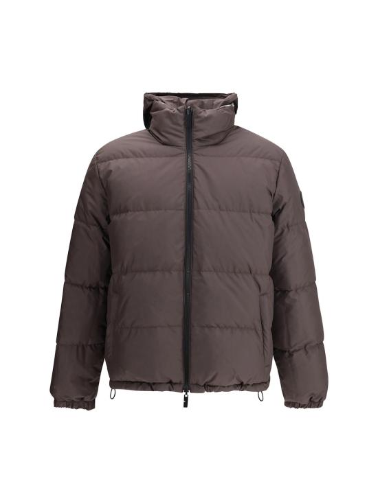  버버리 봄버 자켓 리버서블 체크 스노든 패딩 재킷 트러플 - BURBERRY