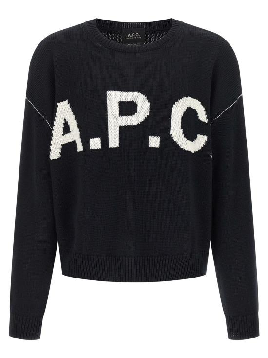  아페쎄 스웨터 A.P.C. 로고  블루
