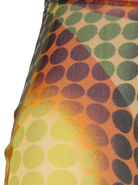  장 폴 고티에 스트레이트 팬츠 하이웨이스트 올오버 프린트 팬츠 멀티컬러 - JEAN PAUL GAULTIER