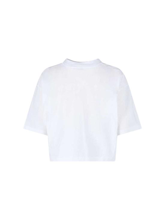  마르니 반팔 티셔츠 로고 티셔츠 화이트 - MARNI