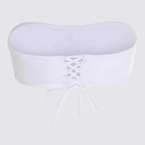  디젤 비키니 수영복 탑  커버업 탑 화이트 - DIESEL