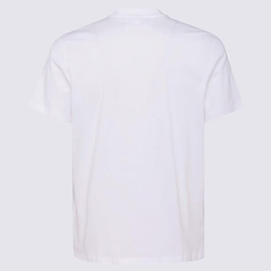  아미 반팔 티셔츠 알렉상드르 마티우시 코튼 티셔츠 화이트 - AMI