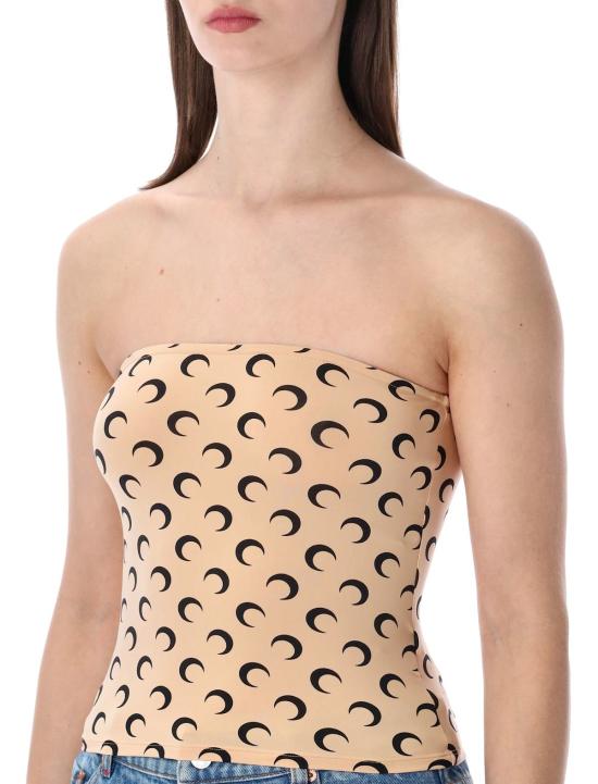  마린세르 민소매 티셔츠 마린 세르 리사이클드 문 튜브탑 탄 블랙 문 - MARINE SERRE