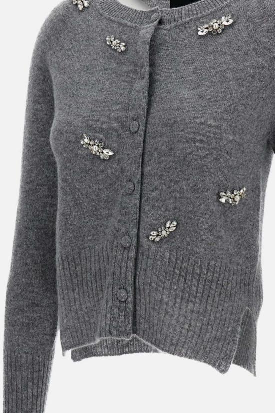  시몬로샤 가디건 시몬 로샤 캐시미어 크리스털  그레이 - SIMONE ROCHA