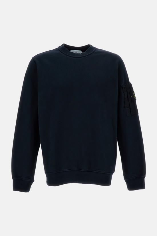  스톤 아일랜드 긴팔 티셔츠 크루넥 스웨트셔츠 블루