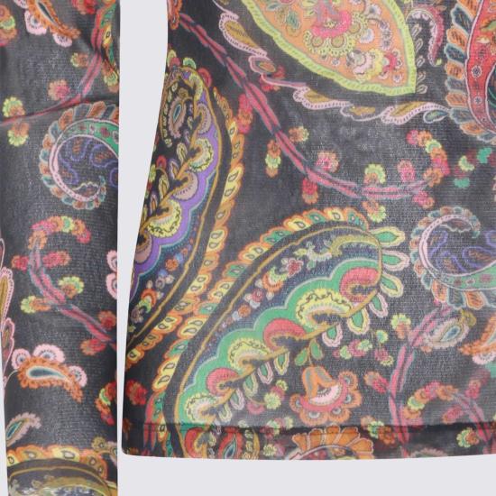  에트로 블라우스 멀티컬러 탑 네이비/멀티 - ETRO