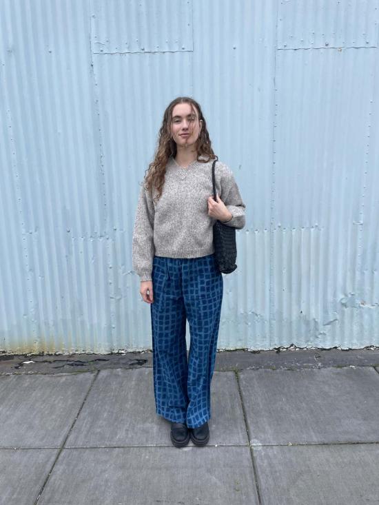  해피 프렌치 갱 스트레이트 팬츠 오마르 빅 스퀘어 팬츠 인디고 - HAPPY FRENCH GANG