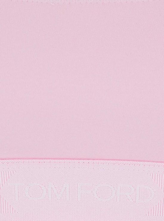  톰포드 브라 톰 포드 스쿱넥 로고 렛 탑 핑크 - TOMFORD