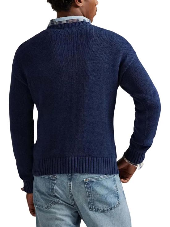  폴로 랄프로렌 스웨터 폴로 랄프 로렌 랄프 로고 크루넥  코발트 - POLO RALPH LAUREN