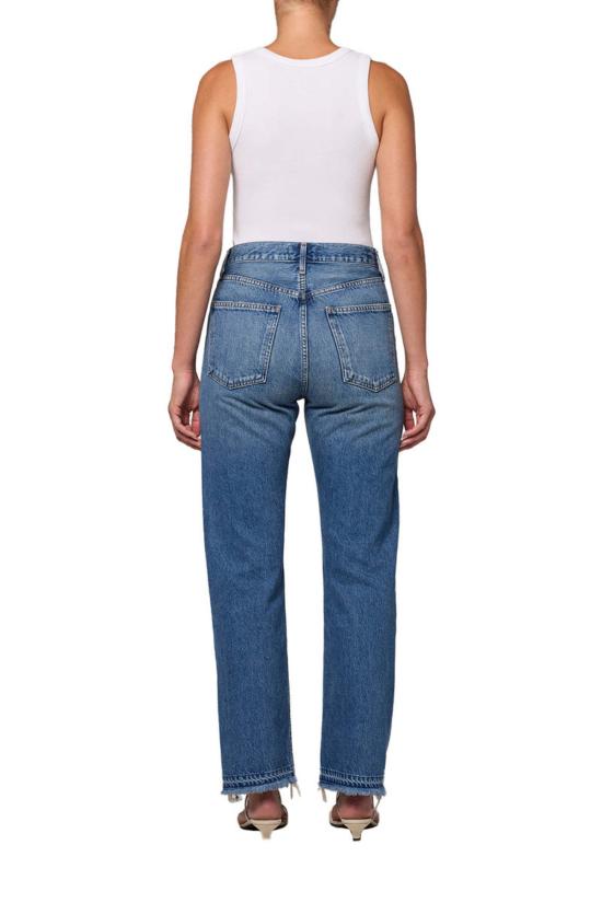  에이골디 데님 팬츠 아골드 90년대 핀치 웨이스트 하이라이즈 스트레이트 진 - AGOLDE