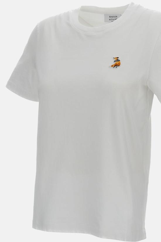  메종키츠네 반팔 티셔츠 메종 키츠네 드리밍 폭스 레귤러 티셔츠 화이트 - MAISON KITSUNE