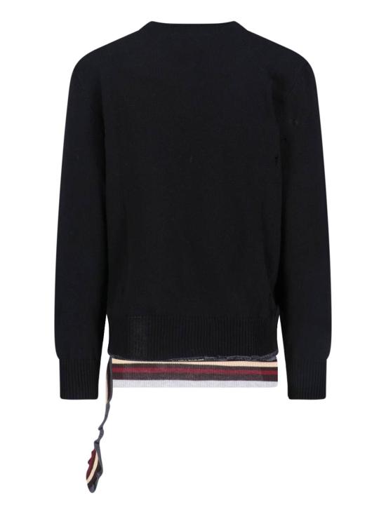  MM6 메종마르지엘라 스웨터 Mm6 메종 마르지엘라 코튼  블랙 - MM6 MAISON MARGIELA