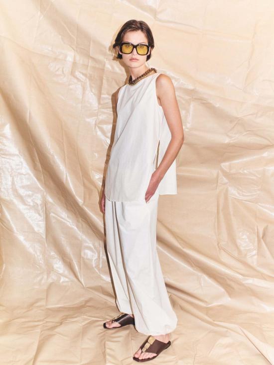  블랑카 블라우스 얀 탑 크림