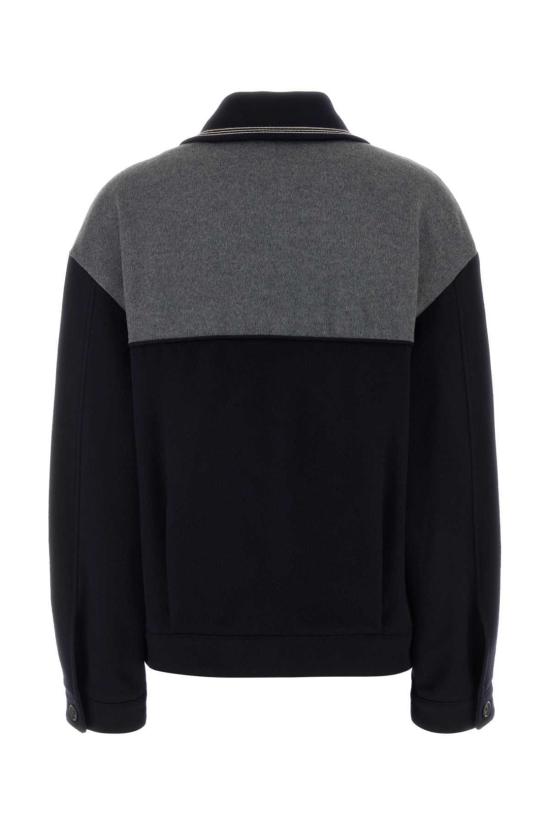  미우미우 자켓 투톤 벨루어 재킷 블루그리지오 - MIU MIU