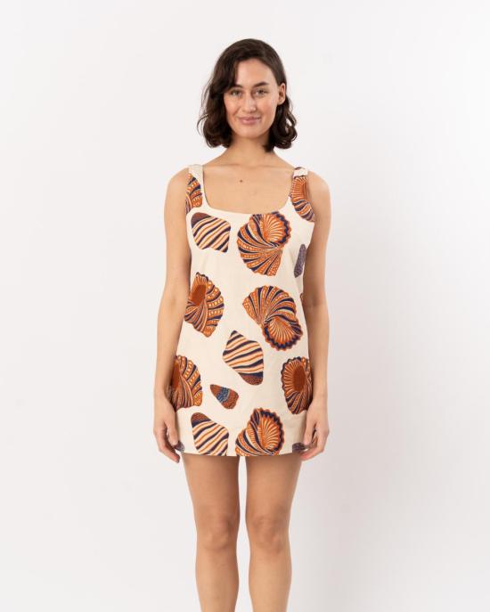  사이먼밀러 숏 원피스 사이먼 밀러 사하라 린넨 미니 드레스 내추럴 쉘